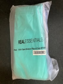 Real Essentials 3-Pack of Childrens Open Bottom Fleece Pants (size: medium) NEW