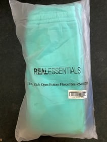 Real Essentials 3-Pack of Childrens Open Bottom Fleece Pants (size: medium) NEW