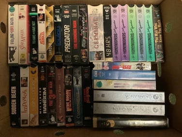 Various VHS Tapes (Predator, Honeymooners, The Prince of Tides, and more)