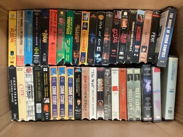 Various VHS Tapes (Crime Story, Fear Dot Com, The Howling, and more)