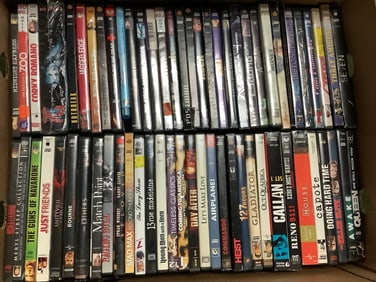 Various DVDs (Cyborg 2, Pink Flamingos, The Day After, and more)