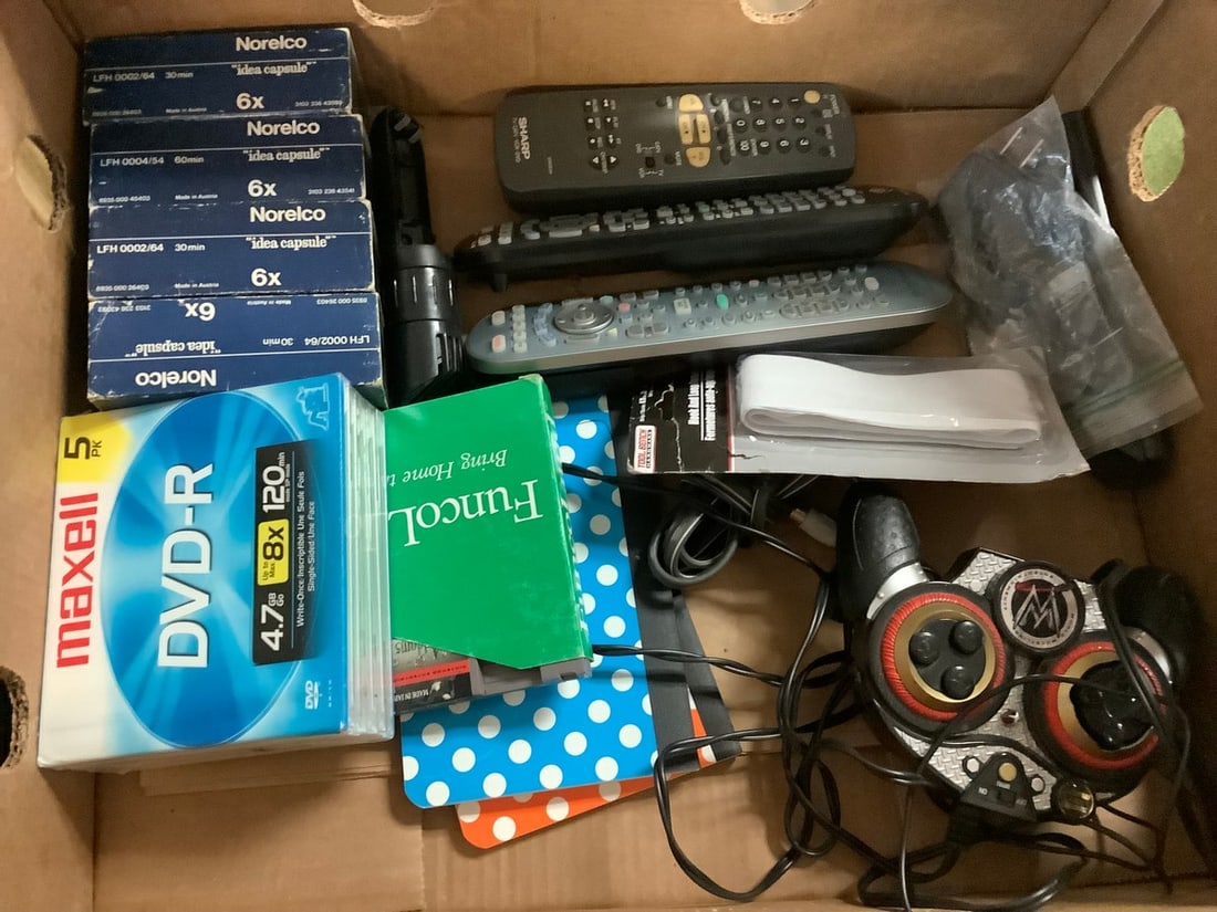 Blank DVDs, Various Remotes, Wrestling Game Controller, and more (1 of 1)
