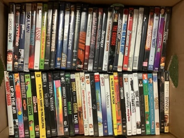 Various DVDs (The Last Kiss, Lassie, Soul Men, and more)