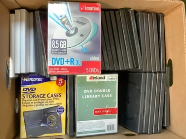 Empty DVD Cases and Blank DVDs
