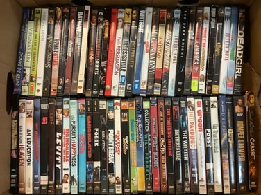 Various DVDs (Amistad, Point Break, Irresistable, and more)