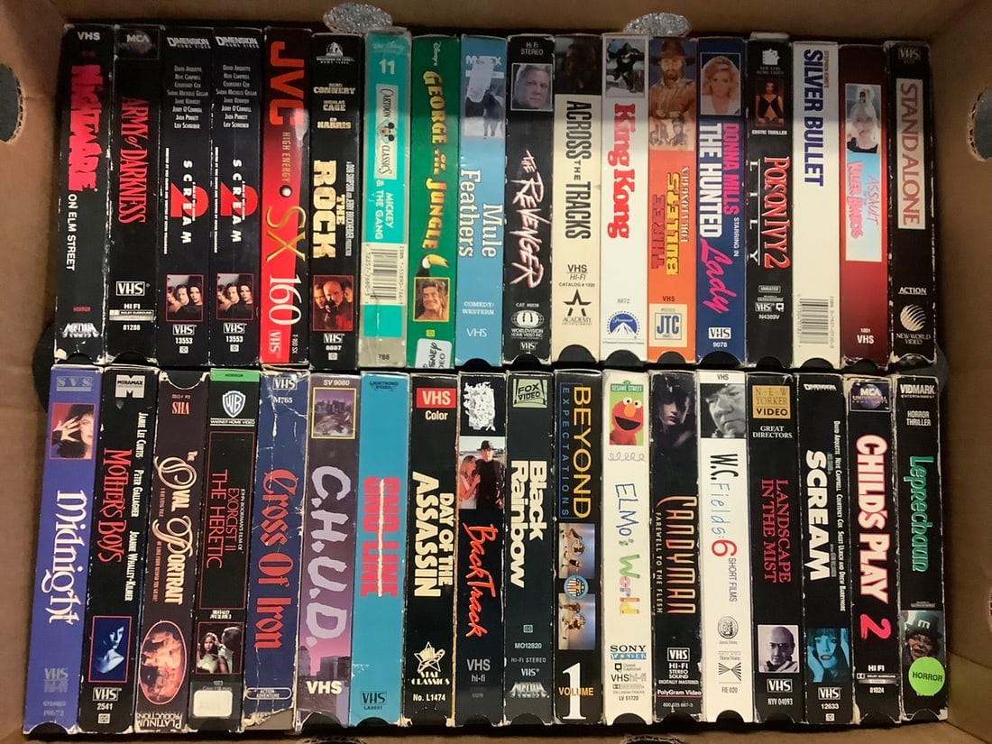 Various VHS Tapes (Sno-Line, Scream, Across The Tracks, and more) (1 of 1)