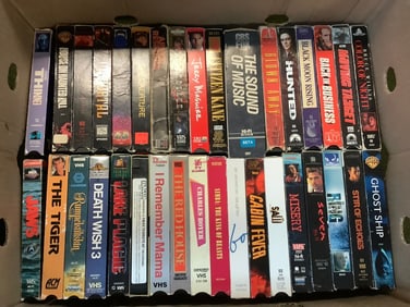 Various VHS Tapes (Blown Away, Cabin Fever, The Tiger, and more)
