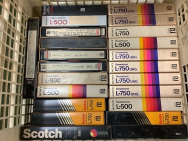 Various Home Made VHS Tapes (The Heiress, A Waltons Wedding, and more)