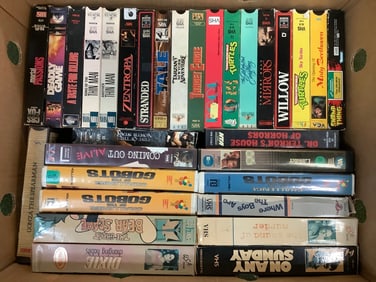 Various VHS Tapes (Mirrors, A Taste For Killing, Stranded, and more)