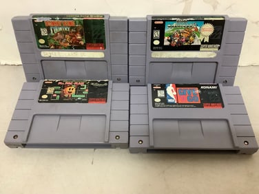 Vintage Super Nintendo Games (Mario Kart, Donkey Kong Country, and more)
