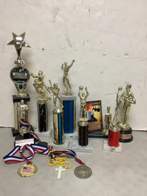Various Trophies and Medals (Tallest - 19in)