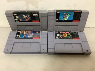 Vintage Super Nintendo Games (Super Mario World, Ms. Pac-Man, and more)