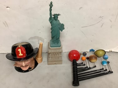 Royal Doulton Fireman Ceramic, Statue Of Liberty (15in Tall), and more