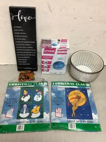 Canvas Wall Decor (6inx18in), Christmas Flags, Tone Fitness Excercise Ball, and more