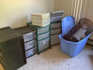 Various Bin organizers