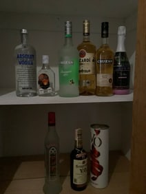 Alcohol(Absolut, Bacardi, and more)