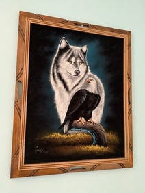 Framed and signed artwork(18.5in.x23in.)