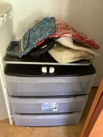 Organizer bins, handbags, and more
