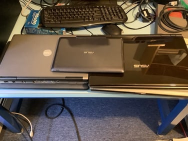 Various laptops(Asus, Dell, and more)