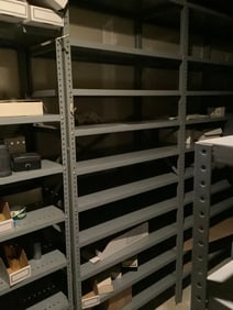 Metal shelving unit(87in.x36in.x18in.)