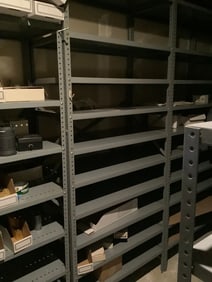 Metal shelving unit(87in.x36in.x18in.)