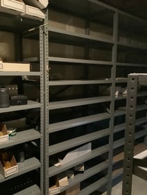 Metal shelving unit(87in.x36in.x18in.)