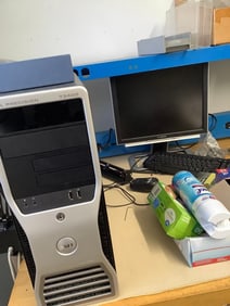 Dell precision computer, ViewSonic monitor, and more