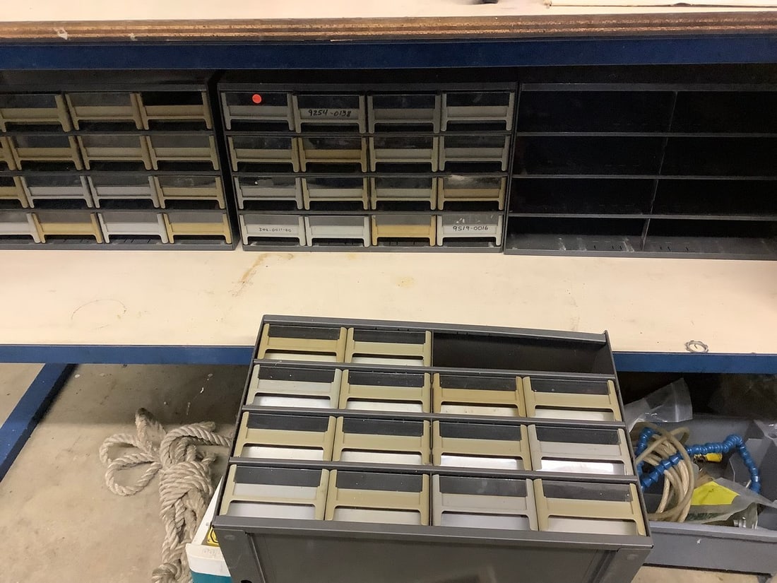 Organizer bins full of supplies (1 of 1)