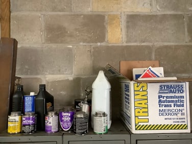 Various house /car supplies(coolant, paint primers, and more)
