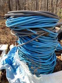 Large pile of hoses