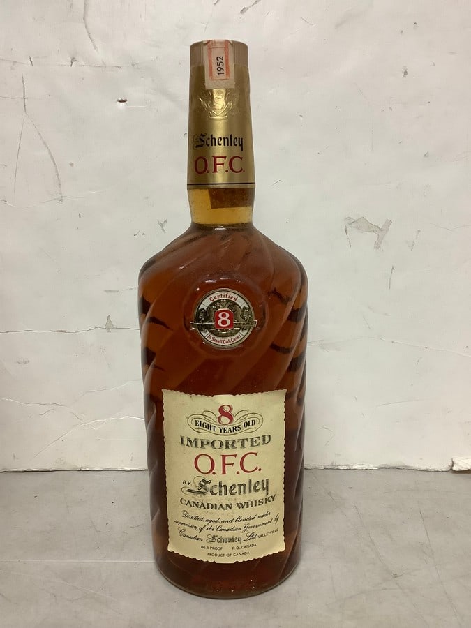1952 Imported O.F.C. by Schenley Canadian Whiskey 86.8 proof 40oz.(sealed) (1 of 1)