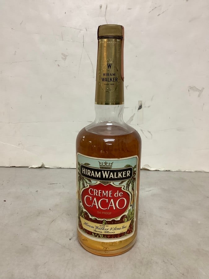 Hiram Walker creme de Cacao 54 proof 4/5 quart(sealed) (1 of 1)