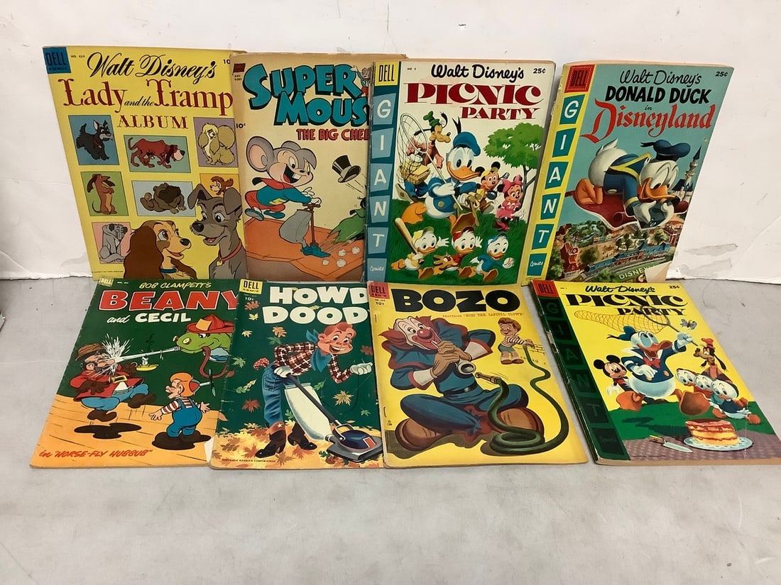 Vintage comics(Howdy Doody, Bozo, Walt Disney's picnic party, and more) (1 of 1)