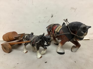 Vintage horse decor(7in.tallest)