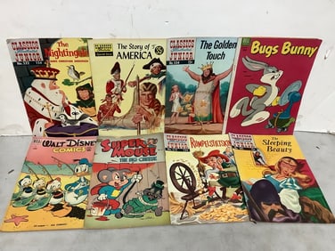 Vintage comics(Bugs Bunny, The Sleeping Beauty, Rumpelstiltkin, and more)