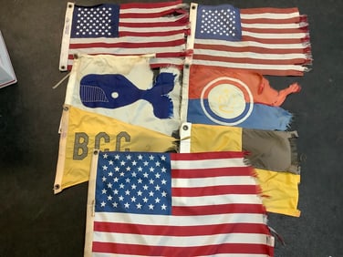 Various flags(largest 16in.x24in.)