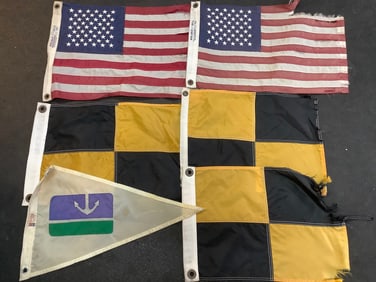 Various flags(about 13in.x19in.)