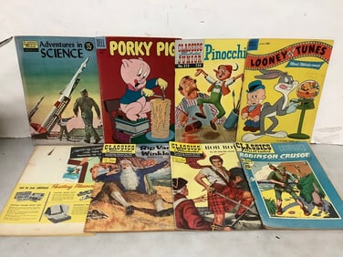Vintage comics(Porky Pig, Pinnochio, Looney Tunes, and more)