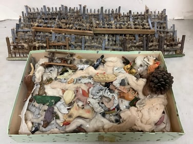 Vintage barnyard and animals