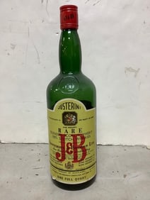 J&B blended scotch whisky 86 proof one quart(about 1/2 full)