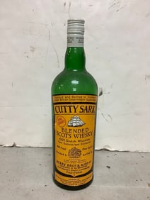 Cutty Sark blended scots whisky 86 proof one quart(about 1/2 full)
