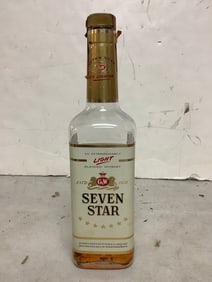 Seven Star light blended whiskey 86 proof 4/5 quart(3/4 full)