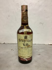 Seagram's V.O. Canadian Whisky 86.8 proof 4/5 quart(3/4 full)