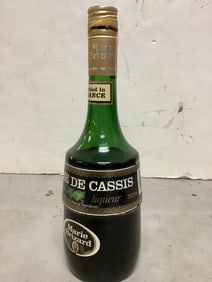 Marie Brizard 40 proof 750mL Creme de Cassis liqueur(3/4 full)