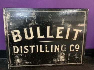 Bulleit Distilling Co. tin sign(18in.x24in.)