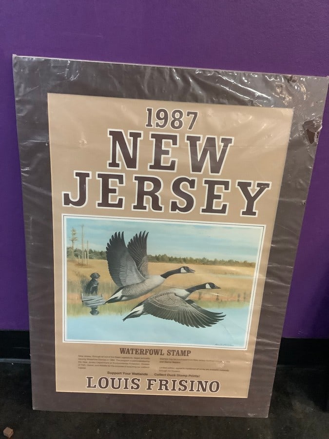 1987 New Jersey Waterfowl Stamp print on board(19.5in.x27in.) (1 of 1)