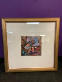 Framed abstract artwork(24in.x24in.)