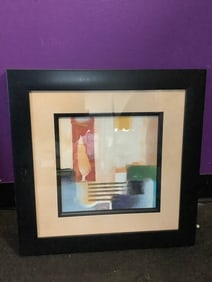 Framed abstract artwork(17in.x17in.)