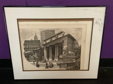 Framed black and white art print(20in.x24in.)