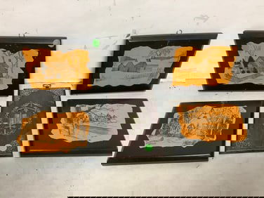 Decorative wall hangings(signed set-6.5in.x8.5in.)